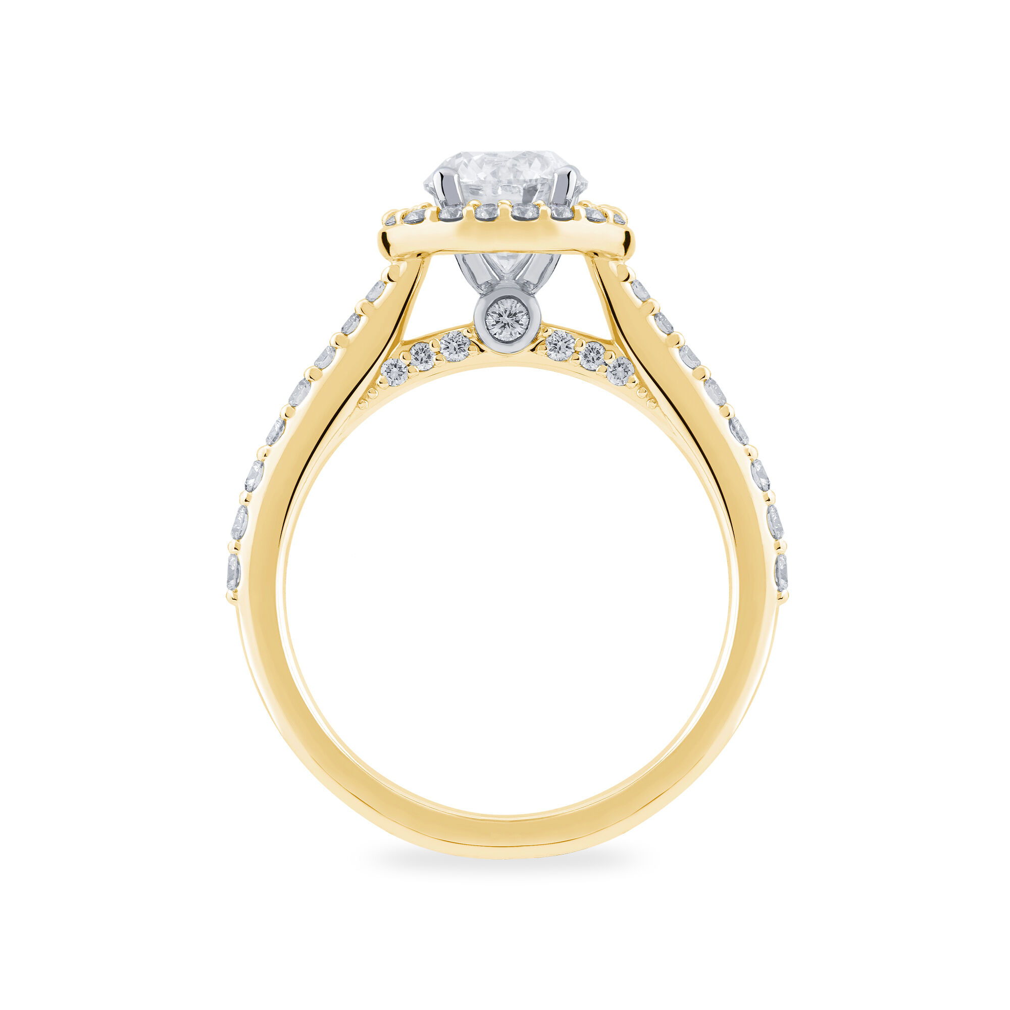 Gold engagement store ring oval diamond